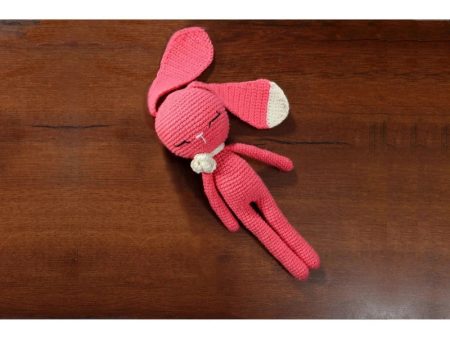 Handmade Amigurumi Bunny Soft Toy - Hannah (Bubblegum) For Cheap