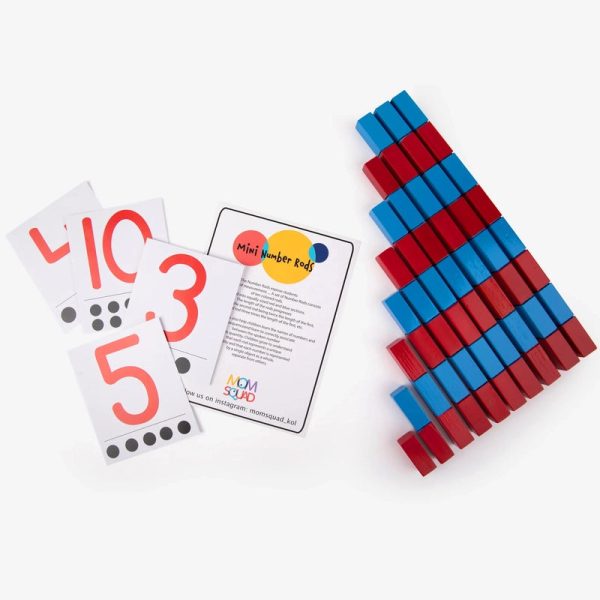 Mini Number Rods - 10 Coloured Rods Online Sale