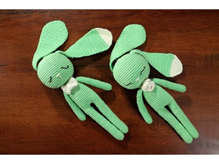 Handmade Amigurumi Bunny Soft Toy - Hannah (Pistachio) Online Hot Sale