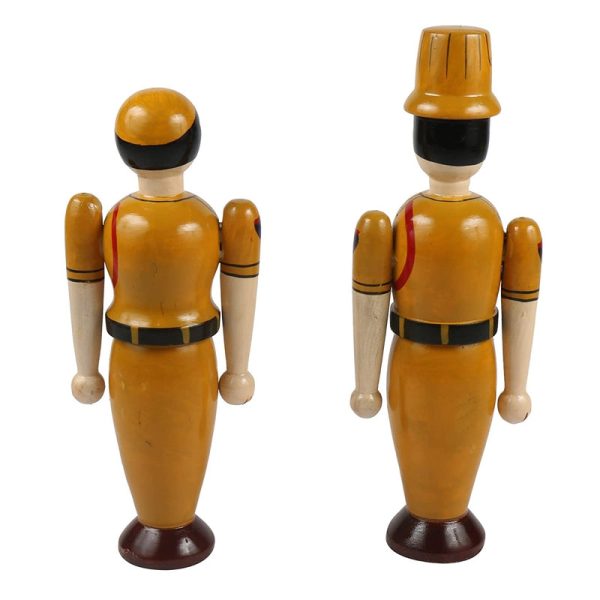 Wooden Police Couple Dolls for Kids- Set of 2 pcs Online Sale