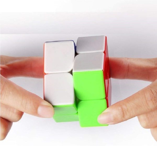 IQ Brain Storm Teaser 2x2 Inches Speed Cubic Square Shape Magic Puzzle Cube Toy for Kids & Adults- Multicolor Supply