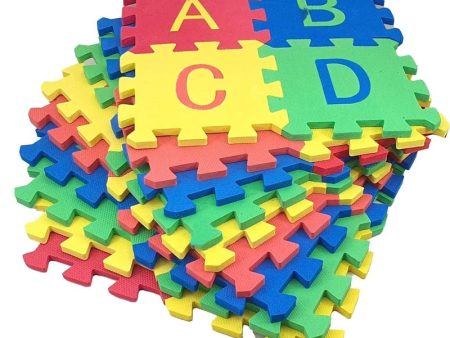 (Alphabet  & Number) Interlock Play Mat for Toddlers Crawling Tile (Pack of 36 Pieces Jigsaw Puzzles) Online