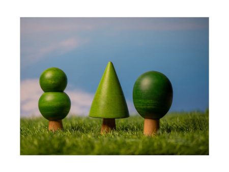 Wooden Waldorf Trees - B (Set of 3) Cheap