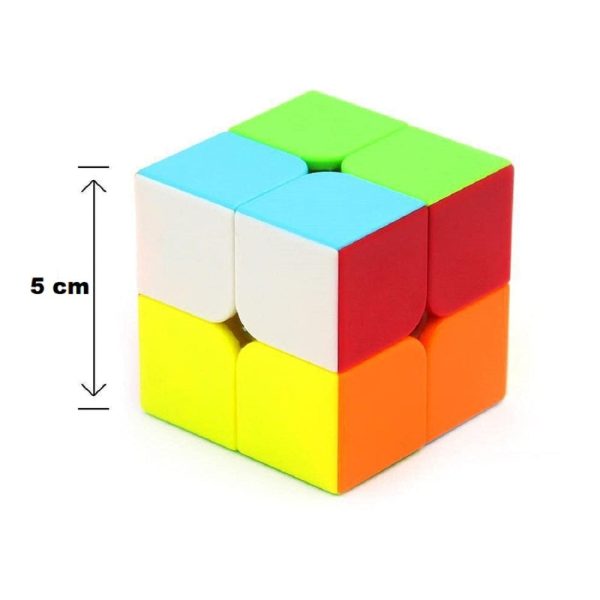 IQ Brain Storm Teaser 2x2 Inches Speed Cubic Square Shape Magic Puzzle Cube Toy for Kids & Adults- Multicolor Supply