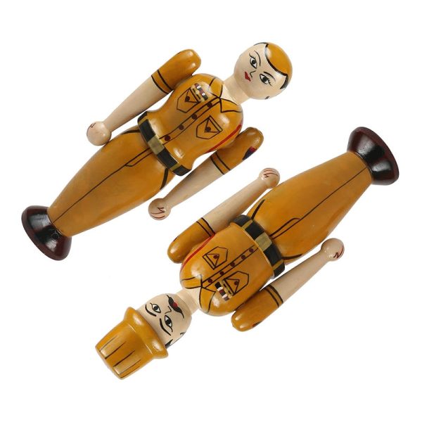 Wooden Police Couple Dolls for Kids- Set of 2 pcs Online Sale