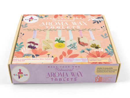 Botanical Aroma Wax Tablet Making Kit, Flowered Fragrance Wax Tablets, Hobby Kit Supply