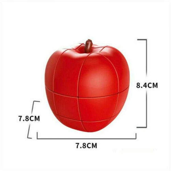 Brain IQ Teaser Apple Cube Fruit Shape Puzzle Game Cube Educational Creative Puzzle Toys Gifts for Kids & Adults - Red For Cheap