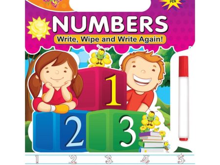 Write and Wipe Book - Numbers For Sale