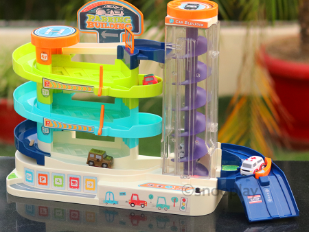 Automatic or Manual Vehicles Parking Building Playset (Light and Music) Online now