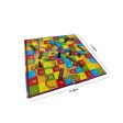 2 in 1 Non-Toxic Multicolor Snake & Ladder   Ludo Plastic for Kids on Sale