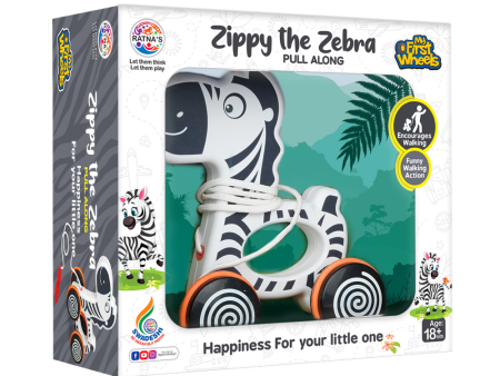 Zippy the Zebra Pull Along Toy Online Sale