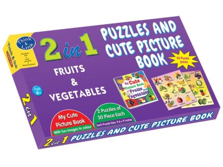 2 in 1  Puzzle - Fruits & Vegetables Discount