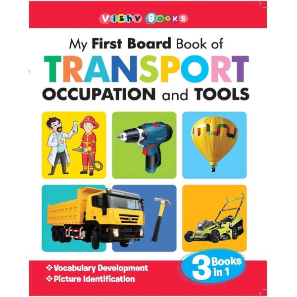 My First Board Book of Transport Occupation and Tools 3 in 1 Book Hot on Sale