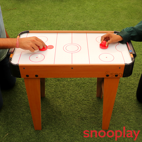 Wooden Air Hockey Table Top Game (with Legs) Discount