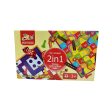 2 in 1 Non-Toxic Multicolor Snake & Ladder   Ludo Plastic for Kids on Sale