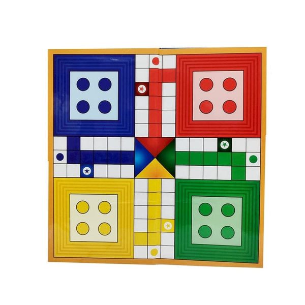 2 in 1 Non-Toxic Multicolor Snake & Ladder   Ludo Plastic for Kids on Sale