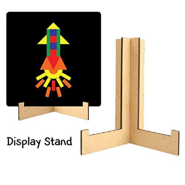 Fun Magnetic Shapes (Senior) : Type 2 with 58 Magnetic Shapes, 200 Pattern Book, Magnetic Board and Display Stand For Sale