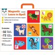 Magnetic Learn to Spell : Animals with 32 Picture Magnets, 72 Letter Magnets, Magnetic Board and Spelling Guide Supply