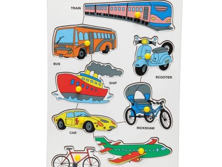 Wooden Transport Vehicles Puzzle for Kids Online