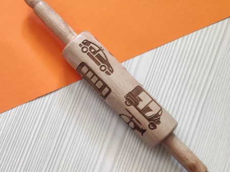 Vehicle Theme Play Dough Rolling Pin for Kids For Discount