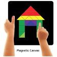 Fun Magnetic Shapes (Senior) : Type 1 with 44 Magnetic Shapes, 200 Pattern Book, Magnetic Board and Display Stand For Cheap