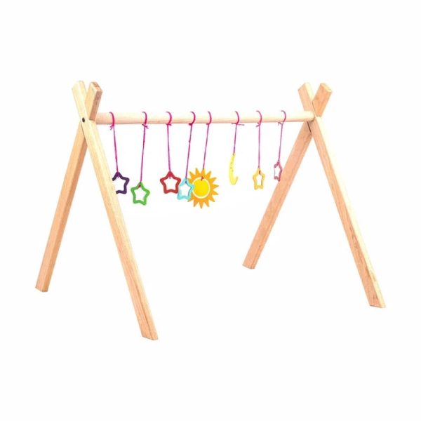 Play Gym with Sky Theme Wooden Mobiles Supply