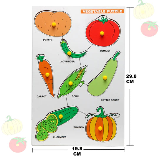 Wooden Vegetable Puzzle for Kids Fashion