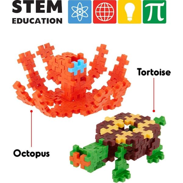 Fixi Bricks Aqua Tube 2 - Octopus and Tortoise - With 120 pcs, Detailed Assembly Instructions and Storage Tube - Small Parts (Age 6-99 yrs) Online