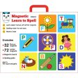 Magnetic Learn to Spell : Objects with 32 Picture Magnets, 72 Letter Magnets, Magnetic Board and Spelling Guide Supply