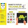 New Magnetic Puzzles : Triangles with 250 Colorful Magnets, 100 puzzle Book, Magnetic Board and Display Stand For Discount