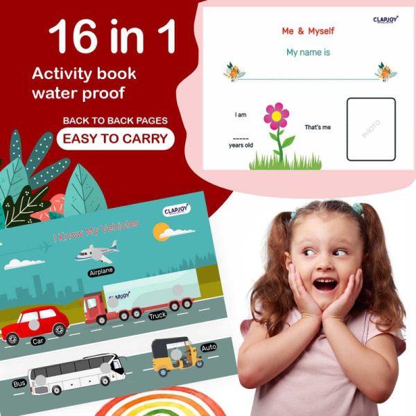 Velcro Book Level 1 Preschool Busy Book With 16 Activities For Kids Hot on Sale