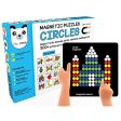 Magnetic Puzzles : Circles with 250 Colorful Magnets, 100 Puzzle Book, Magnetic Board and Display Stand Online