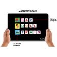 Magnetic Learn to Spell : Objects with 32 Picture Magnets, 72 Letter Magnets, Magnetic Board and Spelling Guide Supply