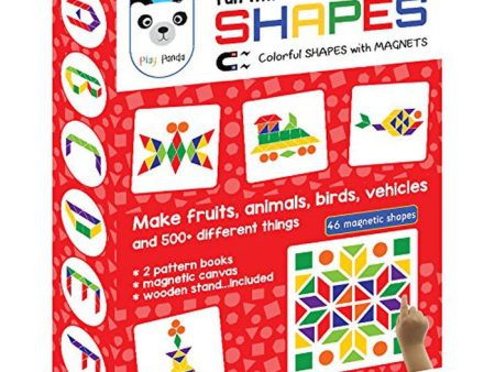 Fun Magnetic Shapes (Senior) : Type 1 with 44 Magnetic Shapes, 200 Pattern Book, Magnetic Board and Display Stand For Cheap