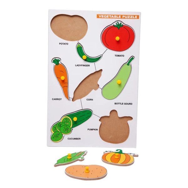 Wooden Vegetable Puzzle for Kids Fashion