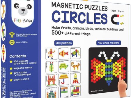 Magnetic Puzzles : Circles with 400 Magnets, 200 Puzzles, Magnetic Board and Display Stand Online Hot Sale