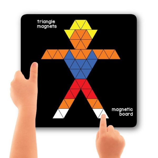 Magnetic Puzzles : Triangles with 400 Magnets, 200 puzzles, Magnetic Board and Display Stand Sale