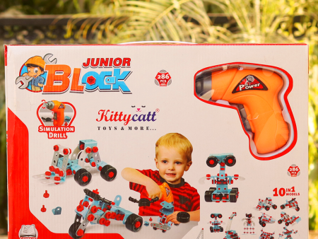 10 in 1 Junior Blocks with Simulation Drill For Kids on Sale