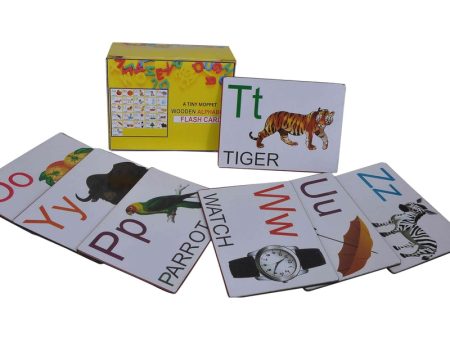 Wooden Flash Cards - English Alphabet Sale